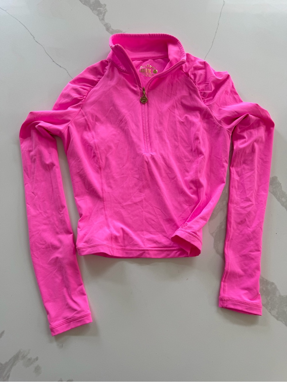 Lilly pulitzer luxletic pink quarter zip XXS